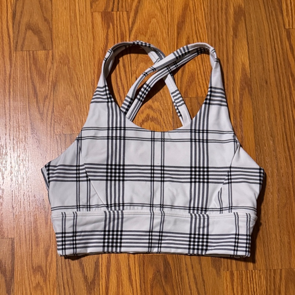 Buffbunny Rosa Plaid Sports Bra